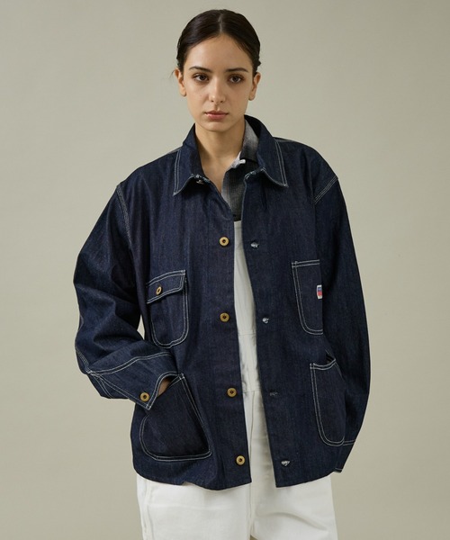 PENNEYS(ぺニーズ)の「【PENNEY'S /ぺニーズ】10oz DENIM ENGINEER SHORT JACKET RIGID/ショート丈/カバーオール【WEB限定】(ブルゾン・メンズ・ブルー・L/M)」の1枚目の写真