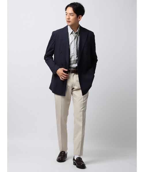 SUIT SQUARE(スーツスクエア)の「隠しボタンダウンカラーシャツ 長袖 ノンアイロン ポリエステルオックス(シャツ/ブラウス・メンズ・グリーン系/グレー系・S/M/L/LL)」の16枚目の写真