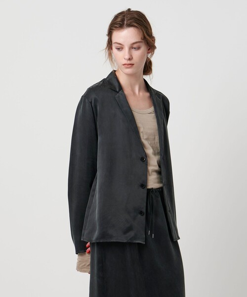 ASTRAET（アストラット）の「＜ASTRAET＞テーラード シャツ（シャツ/ブラウス・レディース・ブラック/ダークブラウン・FREE）」の6枚目の写真