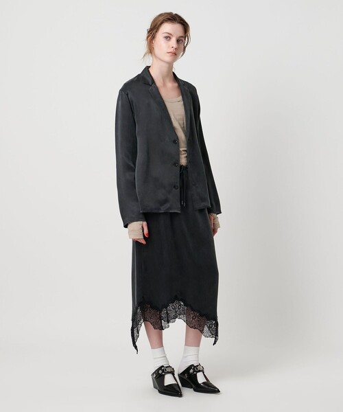 ASTRAET（アストラット）の「＜ASTRAET＞テーラード シャツ（シャツ/ブラウス・レディース・ブラック/ダークブラウン・FREE）」の7枚目の写真