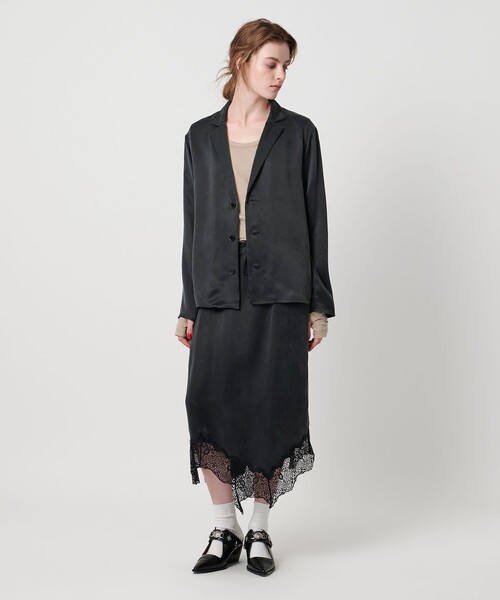 ASTRAET（アストラット）の「＜ASTRAET＞テーラード シャツ（シャツ/ブラウス・レディース・ブラック/ダークブラウン・FREE）」の8枚目の写真