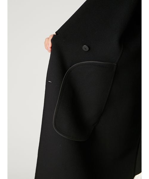 ウールリバーダブルブレストチェスターコート（チェスターコート