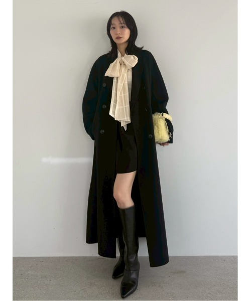 ウールリバーダブルブレストチェスターコート（チェスターコート