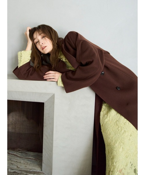 ウールリバーダブルブレストチェスターコート（チェスターコート