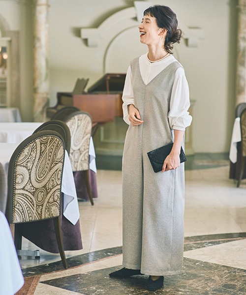 studio CLIP（スタディオクリップ）の「インドレース襟チュニックブラウス《オケージョン2025AW》（シャツ/ブラウス・レディース・オフホワイト/ブラック・FREE）」の6枚目の写真