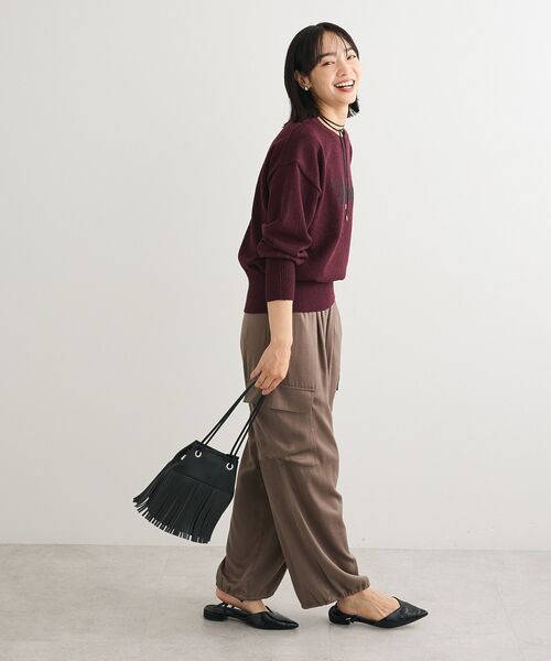 Green Parks（グリーンパークス）の「ブークレ ロゴニットプルオーバー