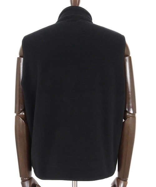 1minute 1second(ワンミニットワンセカンド)の「mcg3723-microfleece zip vest with cursive embroidery フリースジップベスト(1M25F300)(ベスト・メンズ・ネイビー/ブラック・XXL/XL/L/M)」の20枚目の写真