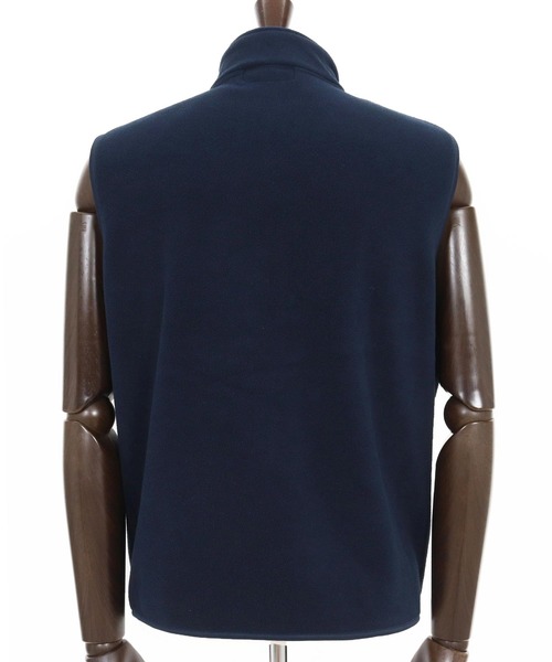 1minute 1second(ワンミニットワンセカンド)の「mcg3723-microfleece zip vest with cursive embroidery フリースジップベスト(1M25F300)(ベスト・メンズ・ネイビー/ブラック・XXL/XL/L/M)」の19枚目の写真