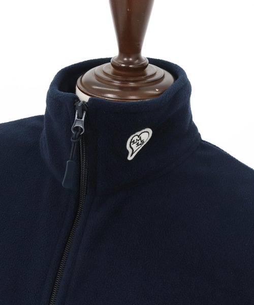1minute 1second(ワンミニットワンセカンド)の「mcg3723-microfleece zip vest with cursive embroidery フリースジップベスト(1M25F300)(ベスト・メンズ・ネイビー/ブラック・XXL/XL/L/M)」の17枚目の写真