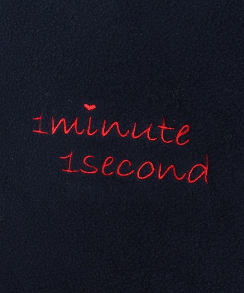 1minute 1second(ワンミニットワンセカンド)の「mcg3723-microfleece zip vest with cursive embroidery フリースジップベスト(1M25F300)(ベスト・メンズ・ネイビー/ブラック・XXL/XL/L/M)」の21枚目の写真