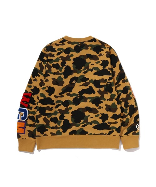 A BATHING APE（アベイシングエイプ）の「1ST CAMO SHARK CREWNECK SWEATSHIRT（スウェット・メンズ・グリーン/オレンジ/イエロー・LARGE/X-LARGE/MEDIUM/SMALL/XX-LARGE）」の5枚目の写真