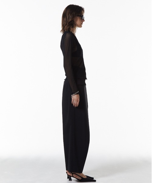 JOSE MOON(ジョゼムーン)の「SHEER PATERN CARDIGAN/シアーパターンカーディガン(Tシャツ/カットソー・レディース・ライトグリーン/ブルー/ブラック・FREE)」の7枚目の写真