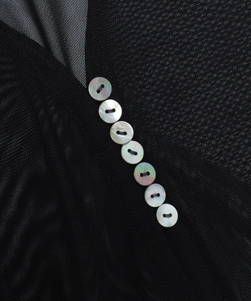 JOSE MOON(ジョゼムーン)の「SHEER PATERN CARDIGAN/シアーパターンカーディガン(Tシャツ/カットソー・レディース・ライトグリーン/ブルー/ブラック・FREE)」の19枚目の写真