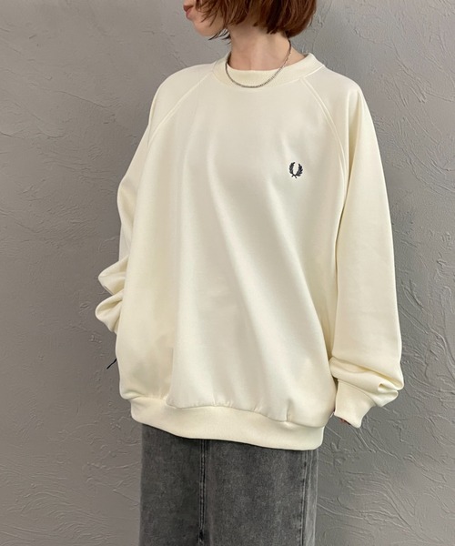 FRED PERRY/フレッドペリー] 別注 トラック クルーネックプルオーバー
