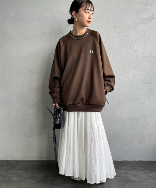 FRED PERRY/フレッドペリー] 別注 トラック クルーネックプルオーバー