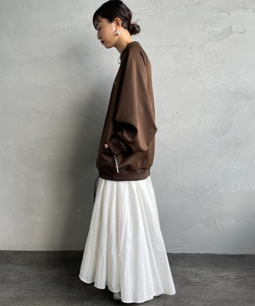 FRED PERRY（フレッドペリー）の「[FRED PERRY/フレッドペリー] 別注 トラック クルーネックプルオーバー（スウェット・レディース・アイボリー/ブルー/ブラウン・S/M/L/XL）」の20枚目の写真