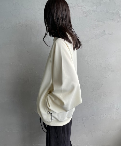 FRED PERRY（フレッドペリー）の「[FRED PERRY/フレッドペリー] 別注 トラック クルーネックプルオーバー（スウェット・レディース・アイボリー/ブルー/ブラウン・S/M/L/XL）」の5枚目の写真