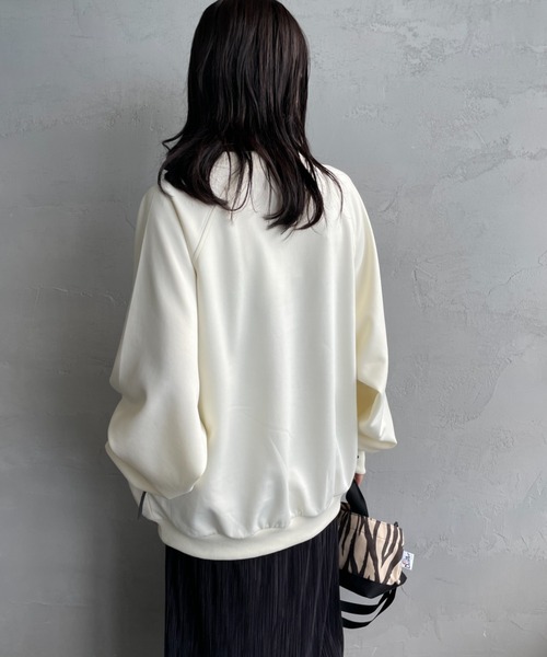 FRED PERRY（フレッドペリー）の「[FRED PERRY/フレッドペリー] 別注 トラック クルーネックプルオーバー（スウェット・レディース・アイボリー/ブルー/ブラウン・S/M/L/XL）」の6枚目の写真