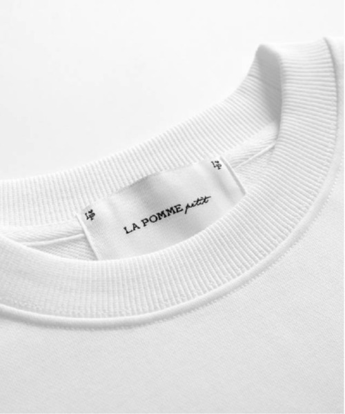 LA POMME petit(ラポミ・プチ)の「NAKAMURA YUUKI x LA POMME petit Collaboration Logo Sweater(スウェット・レディース・ホワイト・FREE)」の6枚目の写真