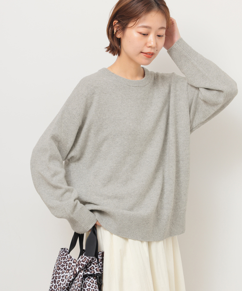 JOURNAL STANDARD relume（ジャーナルスタンダード　レリューム）の「バックロゴニットプルオーバー（ニット/セーター・レディース・グレー/ブラウン/ネイビー・FREE）」の8枚目の写真