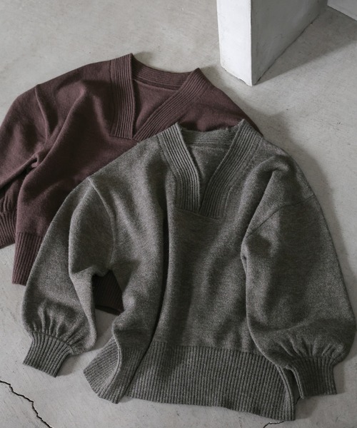 select MOCA（セレクトモカ）の「Vネックボリュームスリーブオーバー