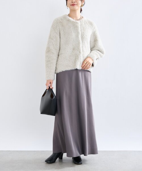 セール】【リラクシーな履き心地】ヴィンテージサテンバイアススカート