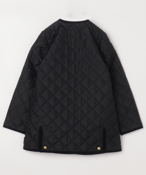 FREAK'S STORE（フリークスストア）の「TRADITIONAL WEATHERWEAR/トラディショナルウェザーウェア ARKLEY MIDDLE/アークリーミドル（ノーカラージャケット・レディース・ブラック/ネイビー・34/36）」の3枚目の写真