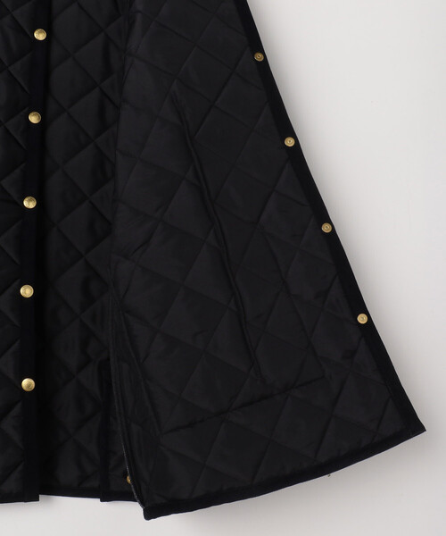 FREAK'S STORE（フリークスストア）の「TRADITIONAL WEATHERWEAR/トラディショナルウェザーウェア ARKLEY MIDDLE/アークリーミドル（ノーカラージャケット・レディース・ブラック/ネイビー・34/36）」の9枚目の写真