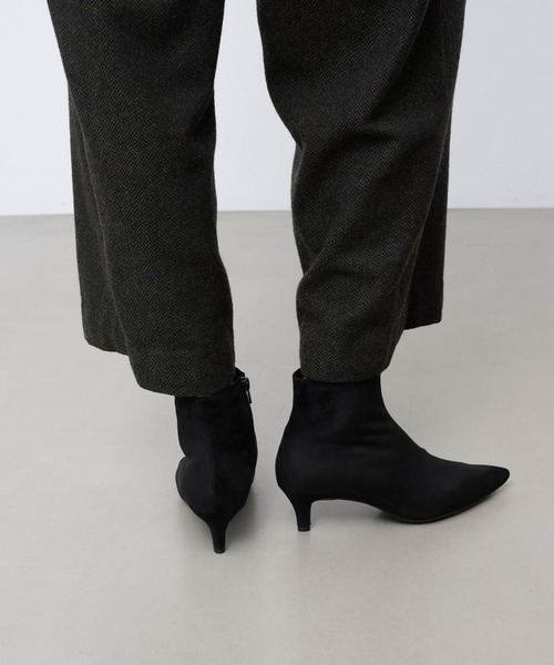 セール】【25秋冬新作】ポインテッドトゥブーティー(0611)（ブーツ