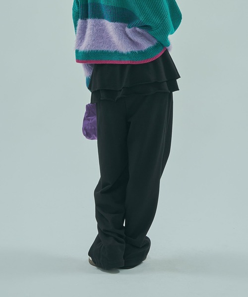 ROSE BUD(ローズバッド)の「SKIRTED SWEATPANTS(その他パンツ・レディース・グレー/ブラック・ONE SIZE)」の5枚目の写真