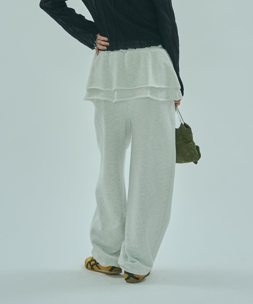 ROSE BUD(ローズバッド)の「SKIRTED SWEATPANTS(その他パンツ・レディース・グレー/ブラック・ONE SIZE)」の11枚目の写真