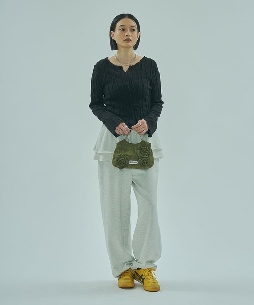 ROSE BUD(ローズバッド)の「SKIRTED SWEATPANTS(その他パンツ・レディース・グレー/ブラック・ONE SIZE)」の12枚目の写真