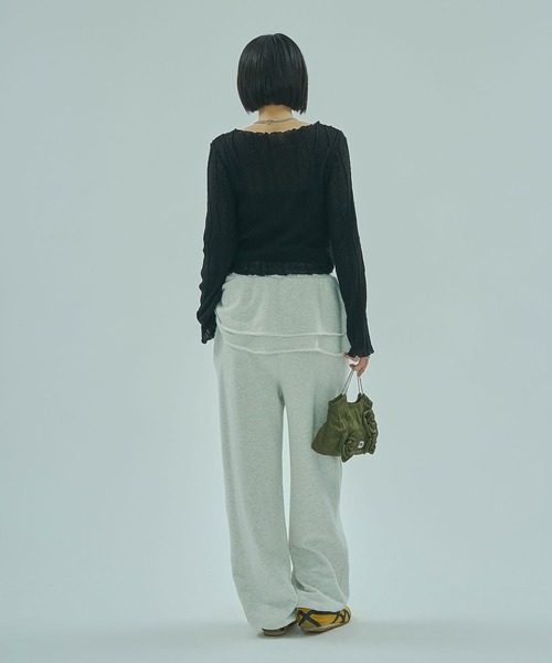 ROSE BUD(ローズバッド)の「SKIRTED SWEATPANTS(その他パンツ・レディース・グレー/ブラック・ONE SIZE)」の14枚目の写真