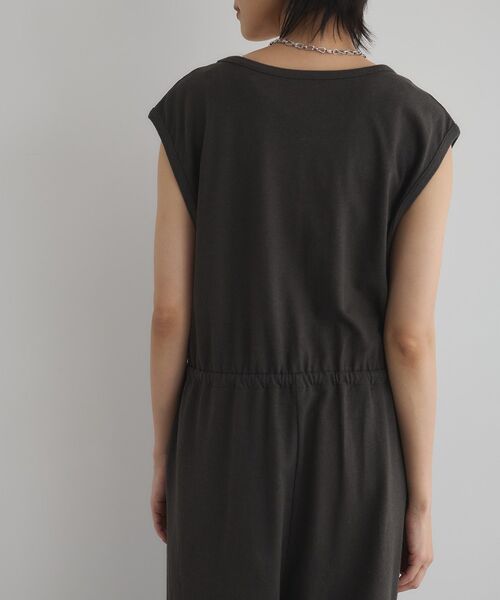 GARAGE OF GOOD CLOTHING（ガレージオブグッドクロージング）の「【日本製】Uネックオールインワン（サロペット/オーバーオール・レディース・ブラウン/チャコールグレー・FREE）」の17枚目の写真