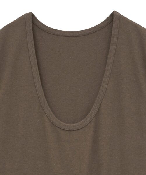 GARAGE OF GOOD CLOTHING（ガレージオブグッドクロージング）の「【日本製】Uネックオールインワン（サロペット/オーバーオール・レディース・ブラウン/チャコールグレー・FREE）」の20枚目の写真