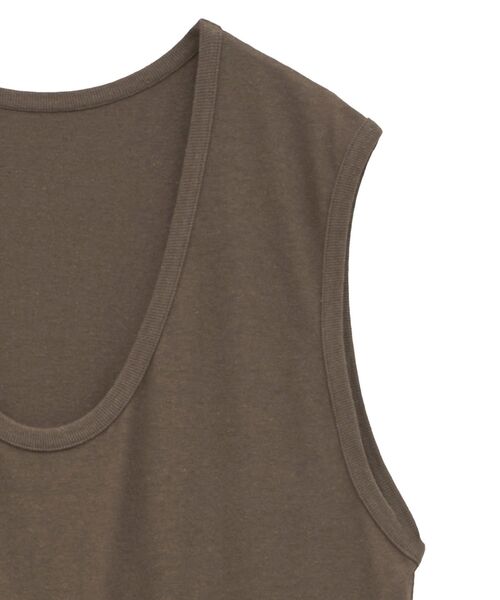 GARAGE OF GOOD CLOTHING（ガレージオブグッドクロージング）の「【日本製】Uネックオールインワン（サロペット/オーバーオール・レディース・ブラウン/チャコールグレー・FREE）」の21枚目の写真