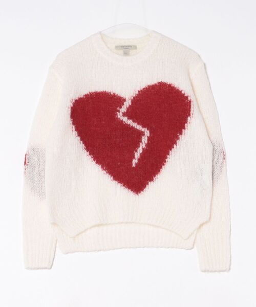 ALLSAINTS(オールセインツ)の「LUVHEART CREW NECK JUMPER | LUVHEART クルー ネック ニット・セーター(ニット/セーター・レディース・ホワイト系その他・S/M/XS)」の4枚目の写真