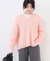 MICA&DEAL | キッドモヘアVネックプルオーバー(ニット/セーター)