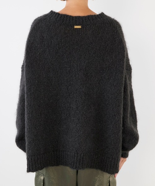 MICA&DEAL（マイカ＆ディール）の「キッドモヘアVネックプルオーバー（ニット/セーター・レディース・ライトピンク/グリーン/スミクロ/ベージュ・FREE）」の14枚目の写真