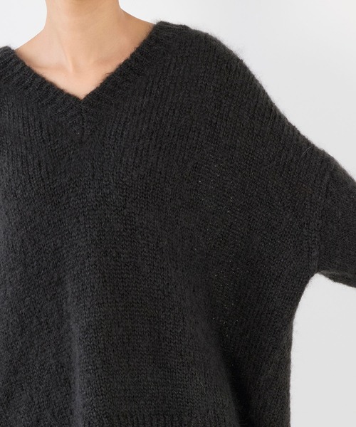 MICA&DEAL（マイカ＆ディール）の「キッドモヘアVネックプルオーバー（ニット/セーター・レディース・ライトピンク/グリーン/スミクロ/ベージュ・FREE）」の15枚目の写真