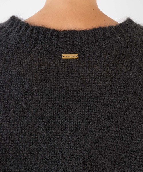 MICA&DEAL（マイカ＆ディール）の「キッドモヘアVネックプルオーバー（ニット/セーター・レディース・ライトピンク/グリーン/スミクロ/ベージュ・FREE）」の16枚目の写真