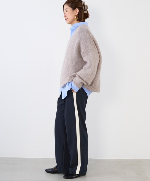 MICA&DEAL（マイカ＆ディール）の「キッドモヘアVネックプルオーバー（ニット/セーター・レディース・ライトピンク/グリーン/スミクロ/ベージュ・FREE）」の21枚目の写真