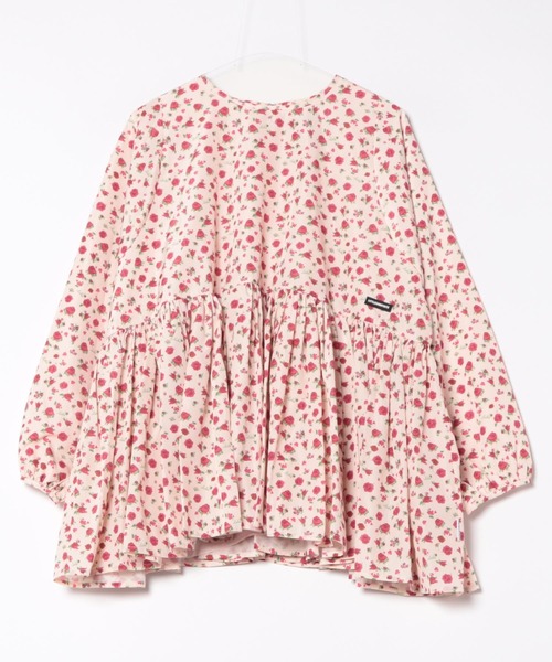 Little sunny bite(リトルサニーバイト)の「【RES】【Little Sunny Bite】rose nylon mini dress(ドレス・レディース・ピンク/アイボリー・MEDIUM/SMALL)」の2枚目の写真