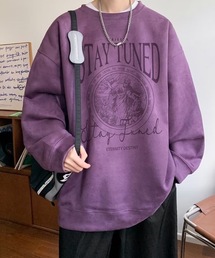 SHEPP（シープ）の「ヴィンテージライクフェイクスウェードビッグロゴスウェット（スウェット・メンズ）」