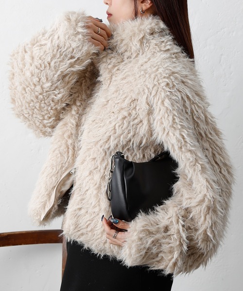 ミックスシープファースタンドブルゾン（ブルゾン）｜COLONY 2139