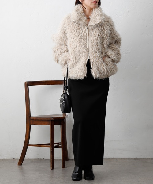 ミックスシープファースタンドブルゾン（ブルゾン）｜COLONY 2139