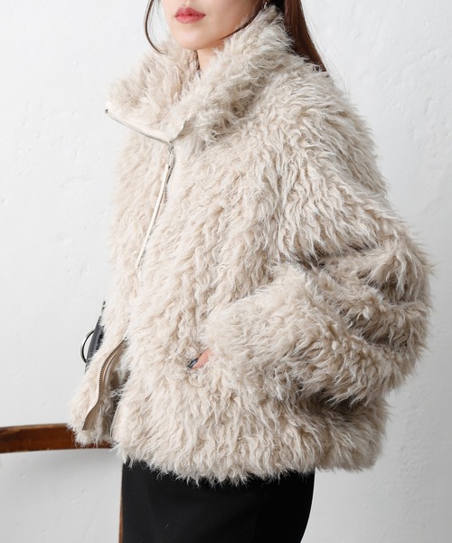 ミックスシープファースタンドブルゾン（ブルゾン）｜COLONY 2139