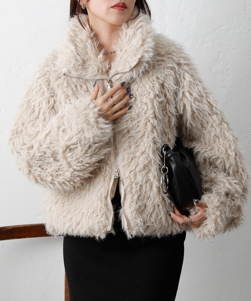 ミックスシープファースタンドブルゾン（ブルゾン）｜COLONY 2139