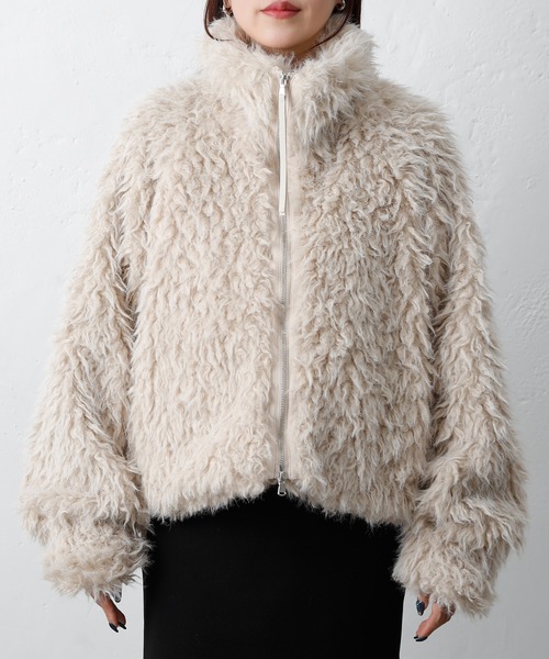 ミックスシープファースタンドブルゾン（ブルゾン）｜COLONY 2139