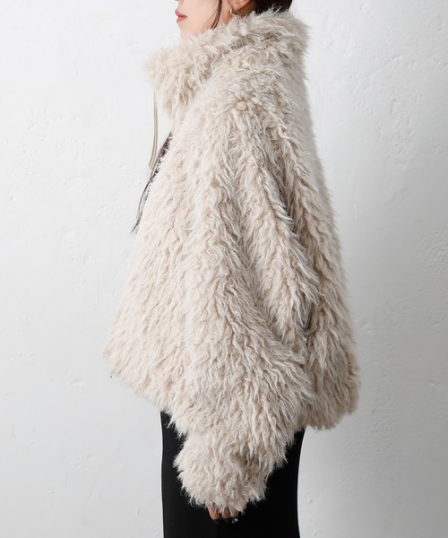 セール】ミックスシープファースタンドブルゾン（ブルゾン）｜COLONY